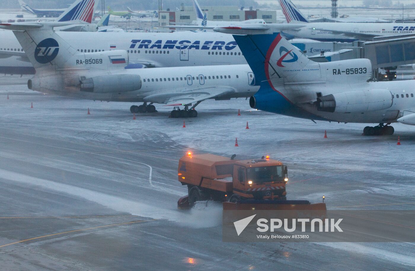 Flights delayed at Domodedovo airport