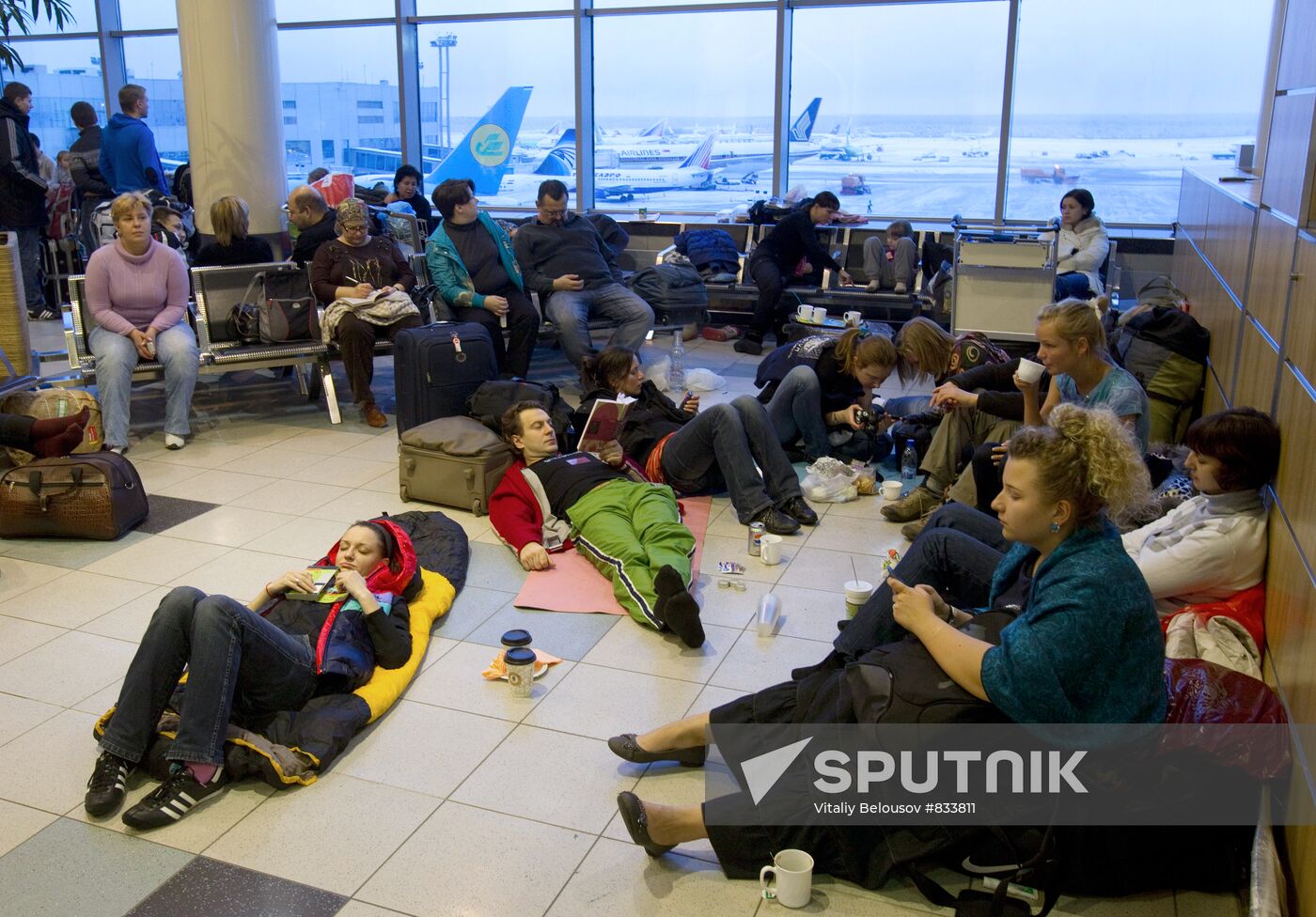 Flights delayed at Domodedovo International Airport
