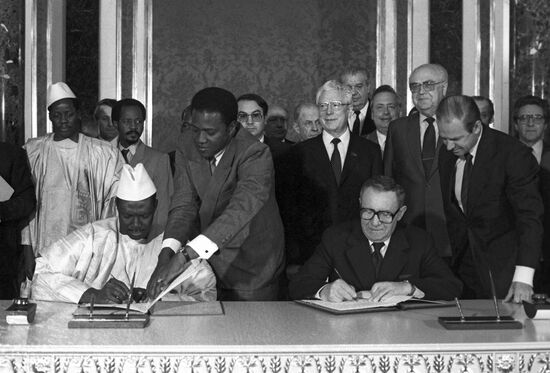 President of the Republic of Mali Moussa Traore