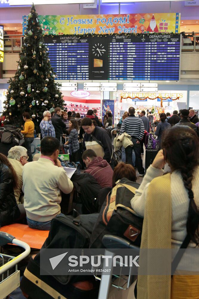 Flights delayed at Sheremetyevo Airport