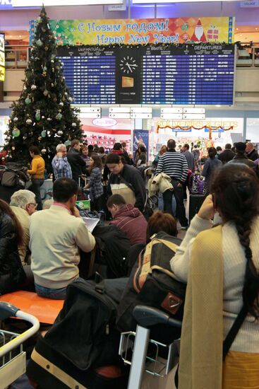 Flights delayed at Sheremetyevo Airport