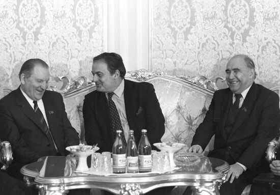 Lev Tolkunov, August Voss and J.M. Karo