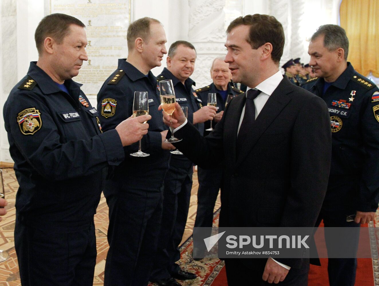 Ceremony to present Emergencies Ministry Banner at the Kremlin