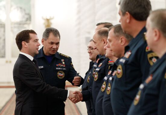 Ceremony to present Emergencies Ministry Banner at the Kremlin
