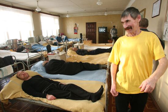 Night Shelter residents in sleeping quarters