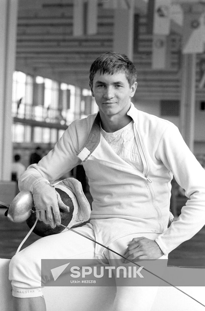 Pentathlete Anatoly Starostin