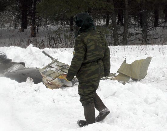 An-22 military plane crash in Tula Region