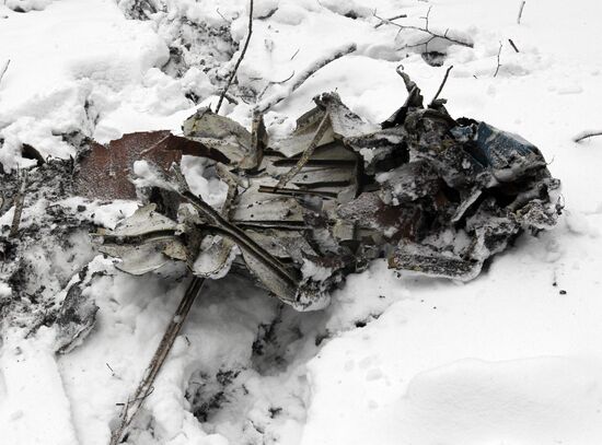 An-22 military plane crash in Tula Region