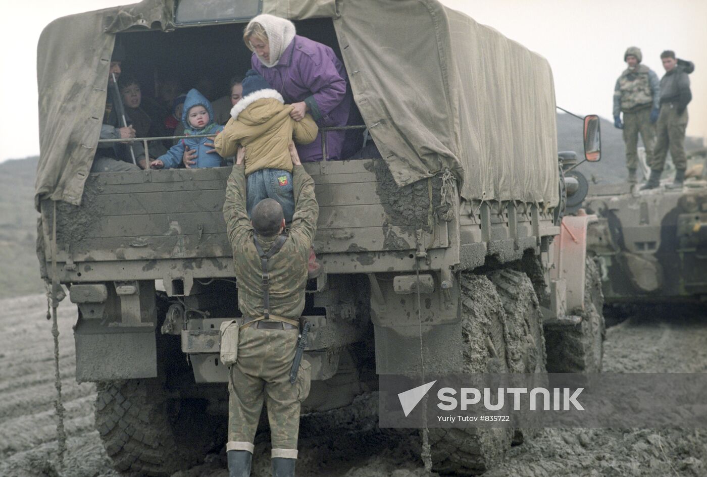 Evacuation of Grozny population