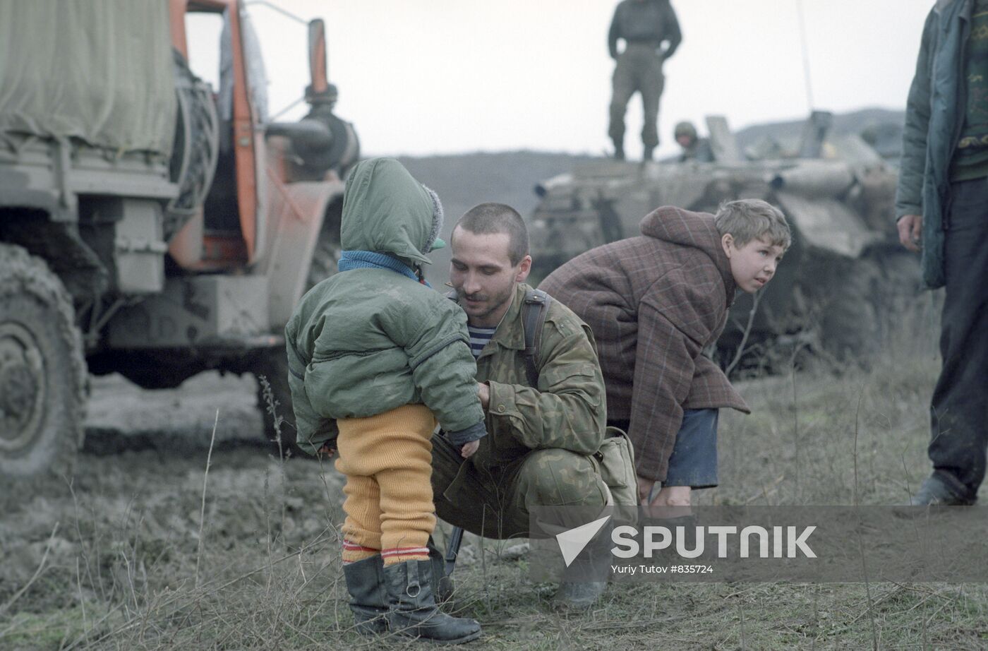 Evacuation of Grozny population