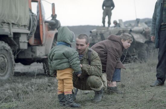 Evacuation of Grozny population