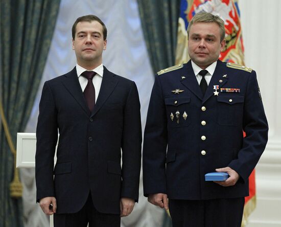 Dmitry Medvedev presents state awards in the Kremlin