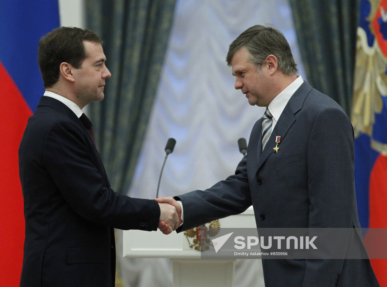 Dmitry Medvedev presents state awards in the Kremlin