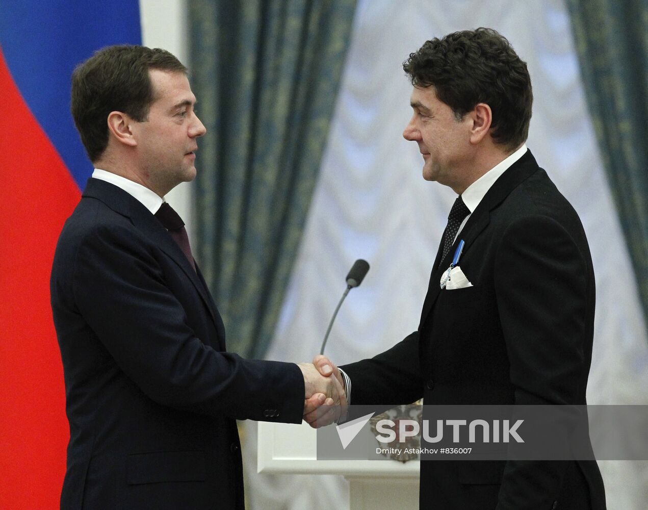 Dmitry Medvedev presents state awards in the Kremlin