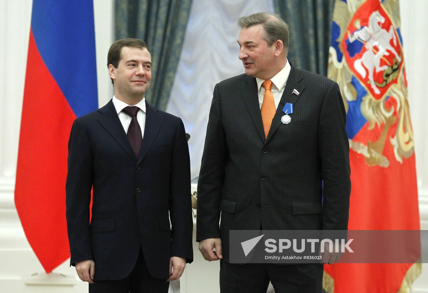 Dmitry Medvedev presents state awards in the Kremlin