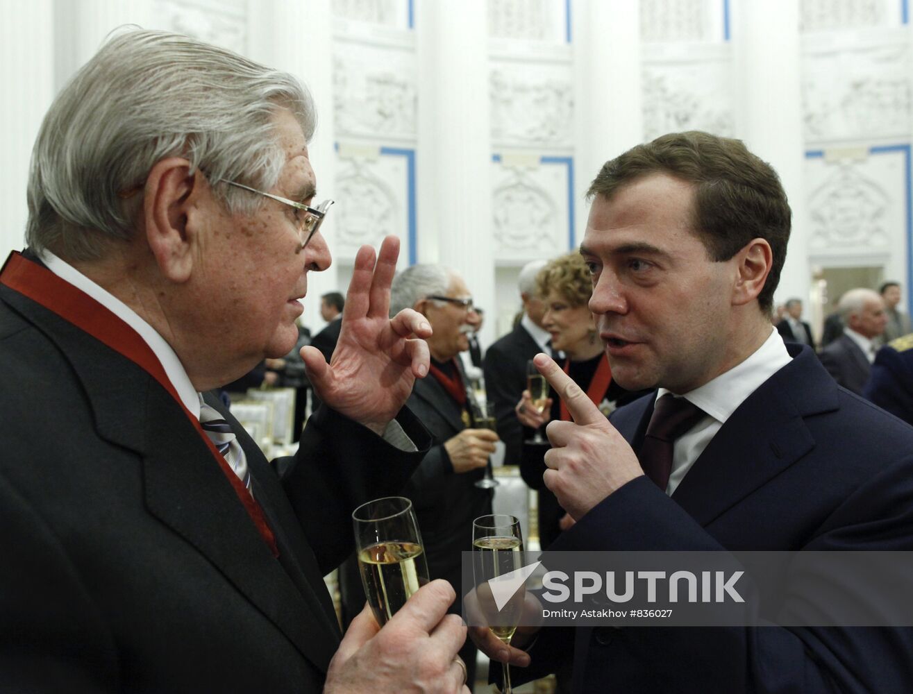 Dmitry Medvedev presents state awards in the Kremlin
