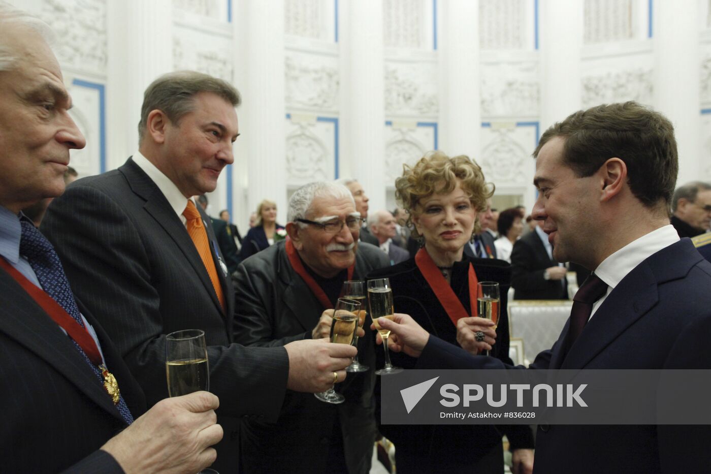 Dmitry Medvedev presents state awards in the Kremlin