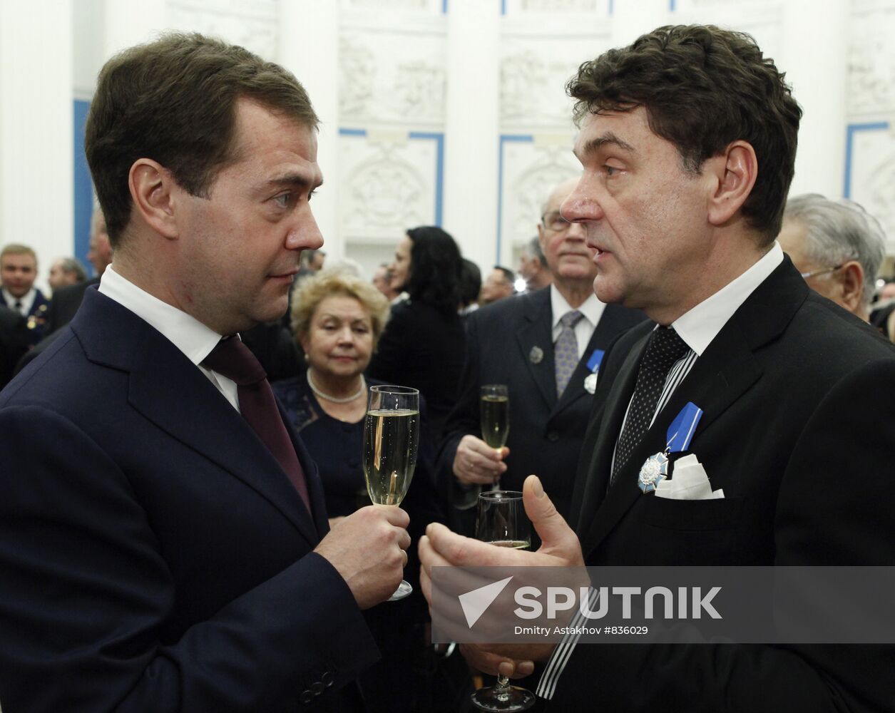 Dmitry Medvedev presents state awards in the Kremlin