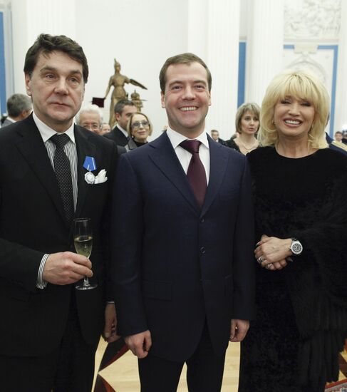 Dmitry Medvedev presents state awards in the Kremlin