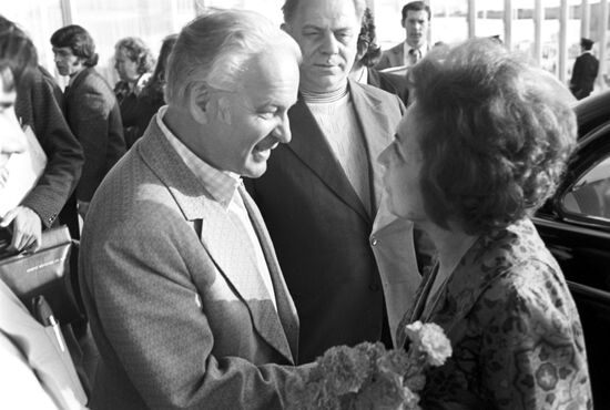 Hortensia Bussi de Allende and Stanislav Rostotsky