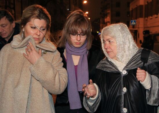 Khodorkovsky's wife Inna, daughter Nastya and mother Marina