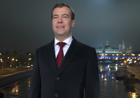 Dmitry Medvedev's New Year's Eve address