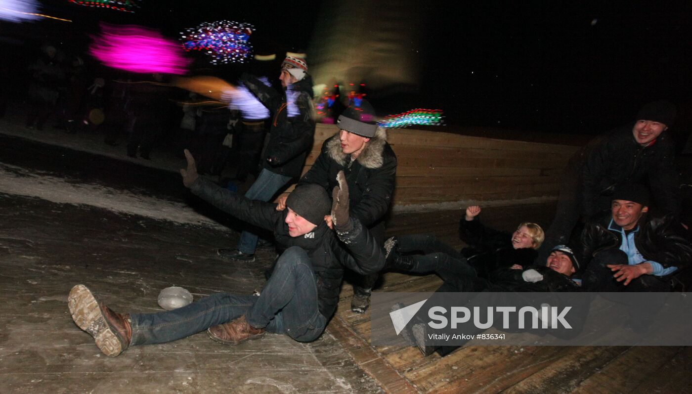 New Year celebration in Vladivostok