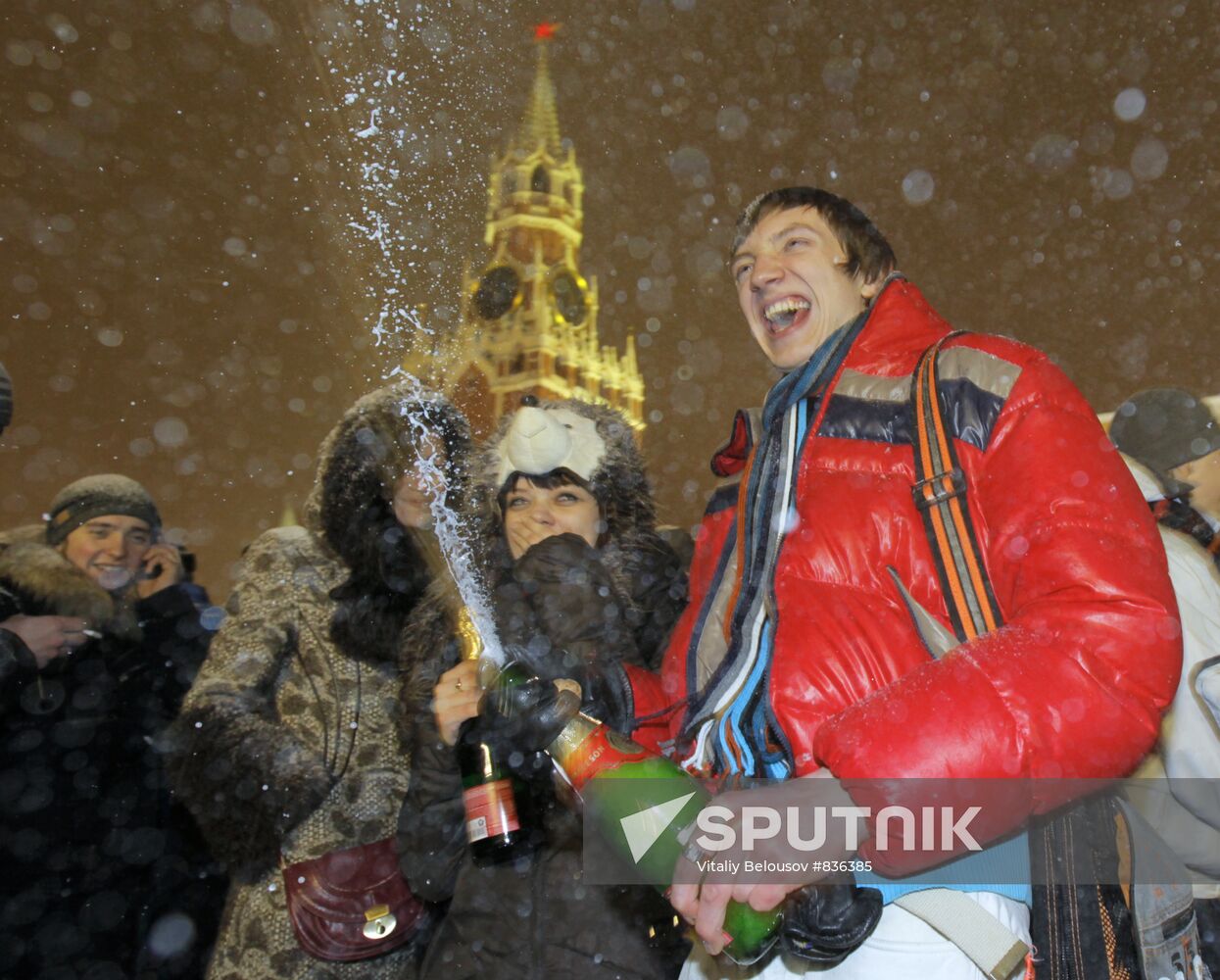 New Year celebration on Red Square