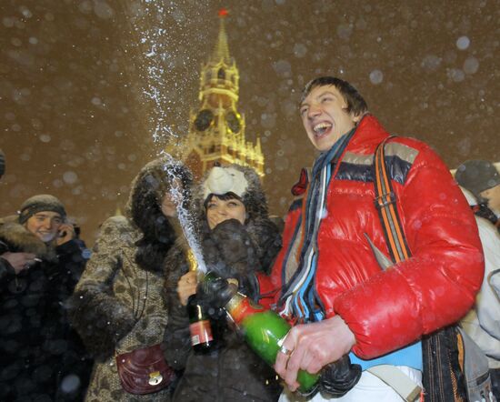 New Year celebration on Red Square