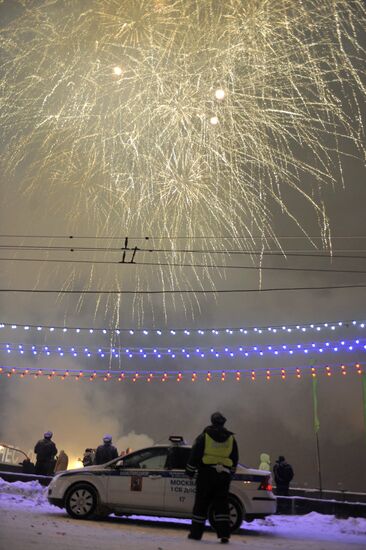 New Year celebration on Red Square
