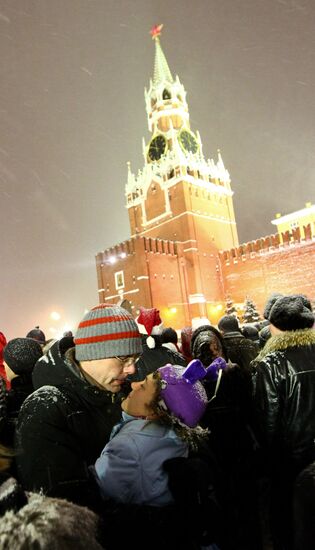 New Year celebration on Red Square