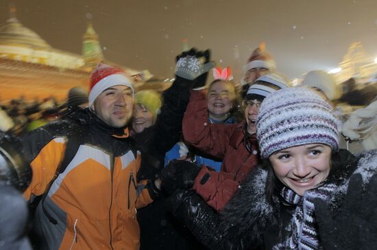 New Year celebration on Red Square
