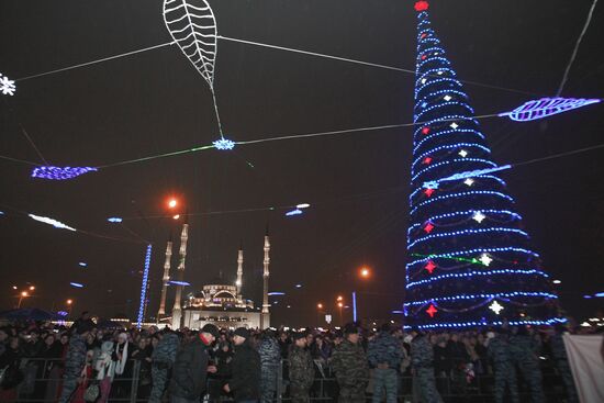 New Year celebration in Grozny