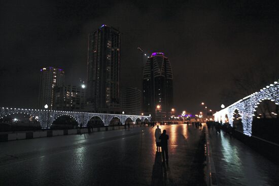 New Year celebration in Grozny