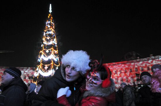 New Year celebration in St.Petersburg