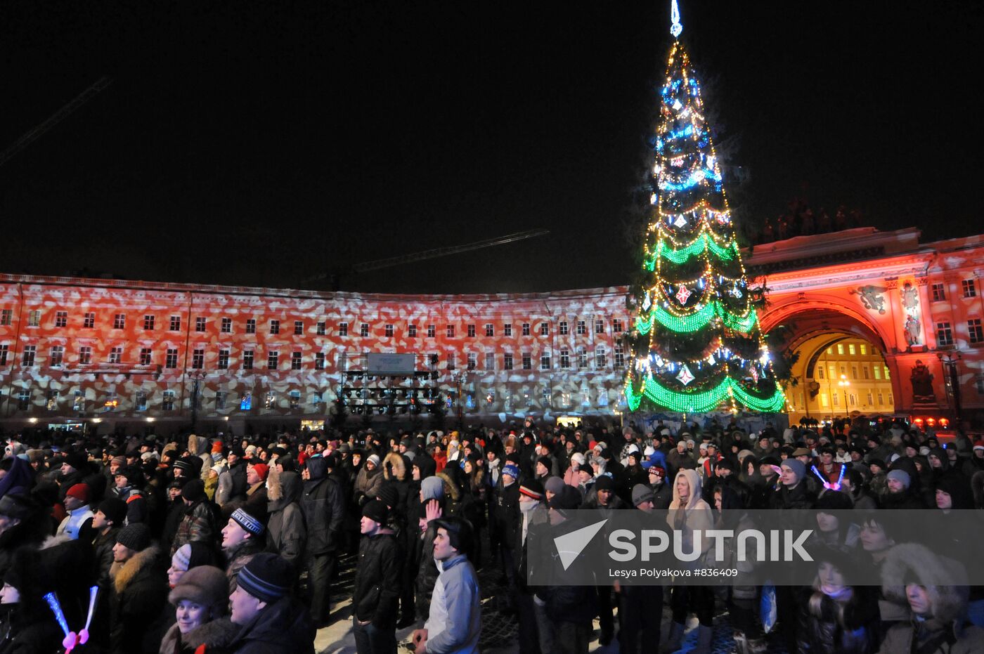 New Year celebration in St.Petersburg