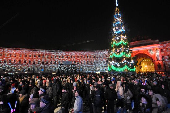 New Year celebration in St.Petersburg