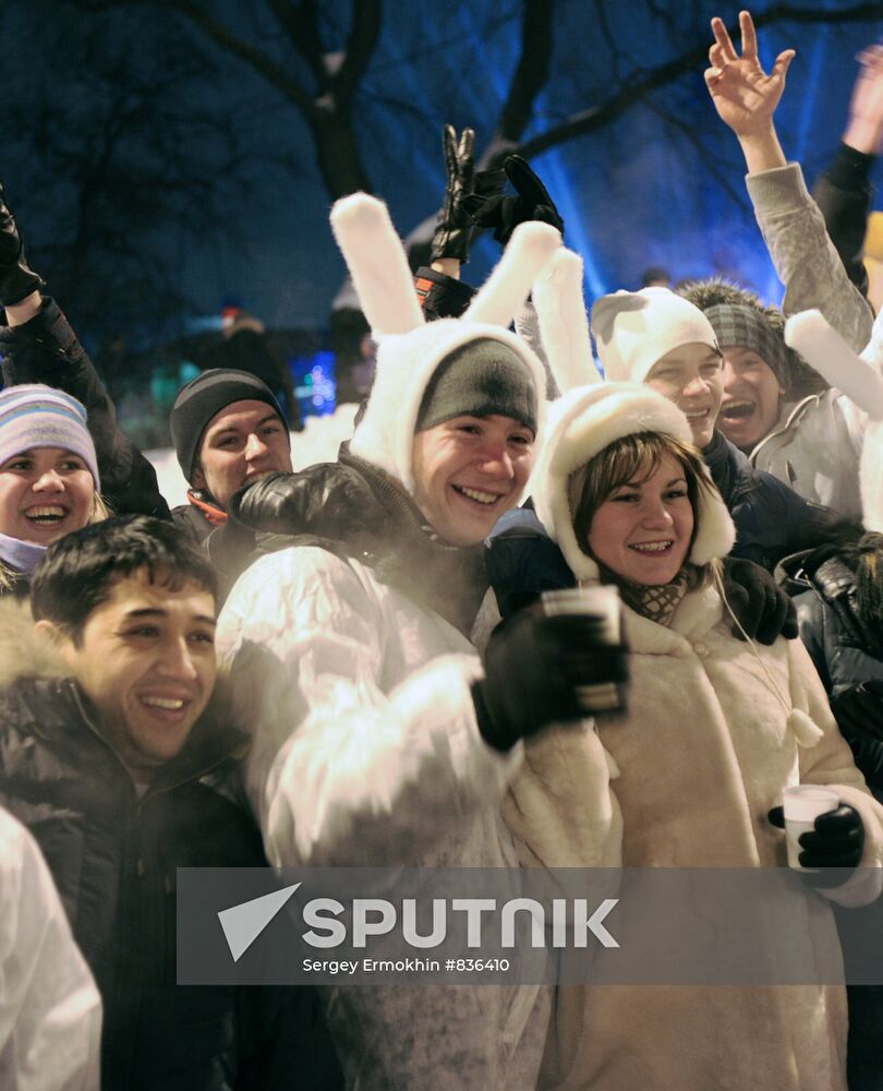 New Year celebration in St.Petersburg