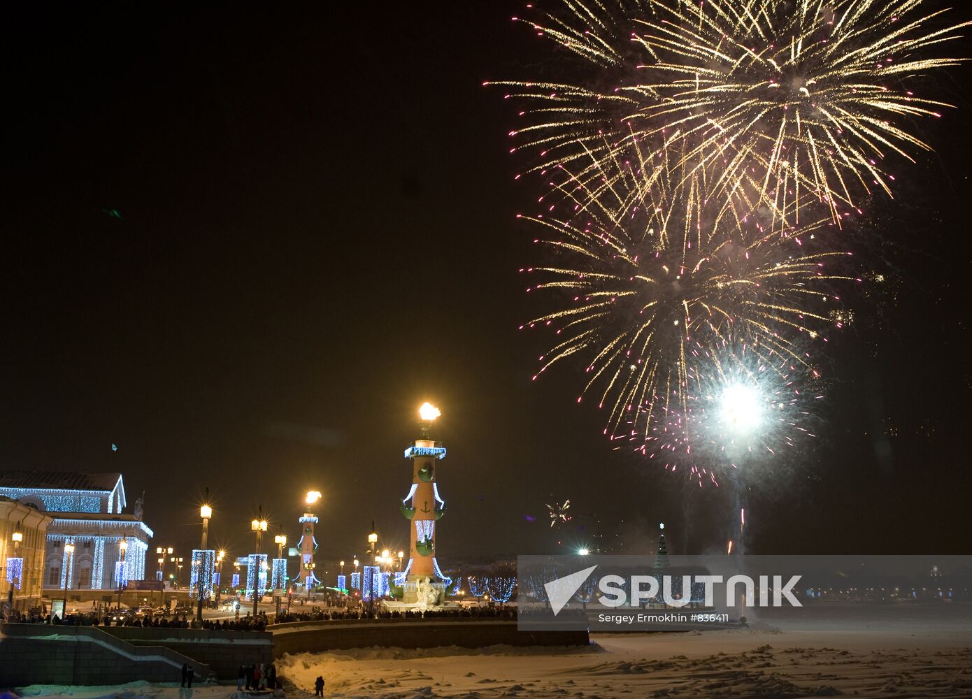 New Year celebration in St.Petersburg