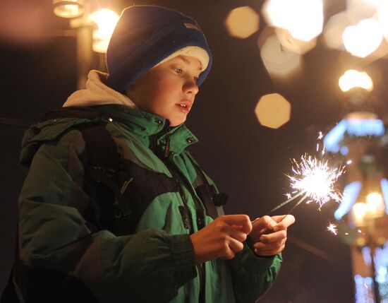 New Year celebration in St.Petersburg