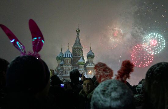New Year celebration on Red Square