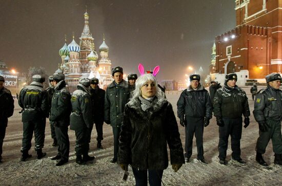 New Year celebration on Red Square