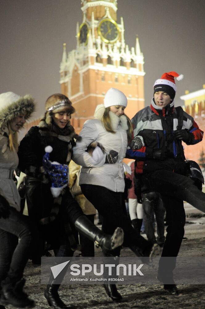 New Year celebration on Red Square