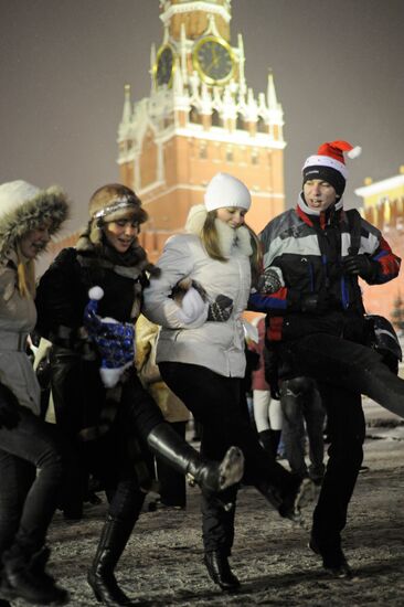 New Year celebration on Red Square