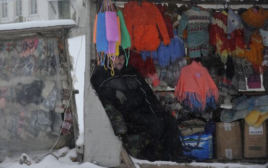 Roadside stands in Ryazan Region
