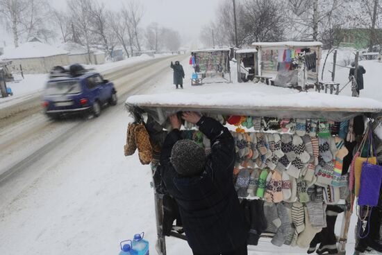 Roadside stands in Ryazan Region