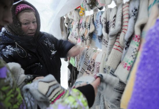 Roadside stands in Ryazan Region