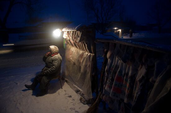 Roadside stands in Ryazan Region
