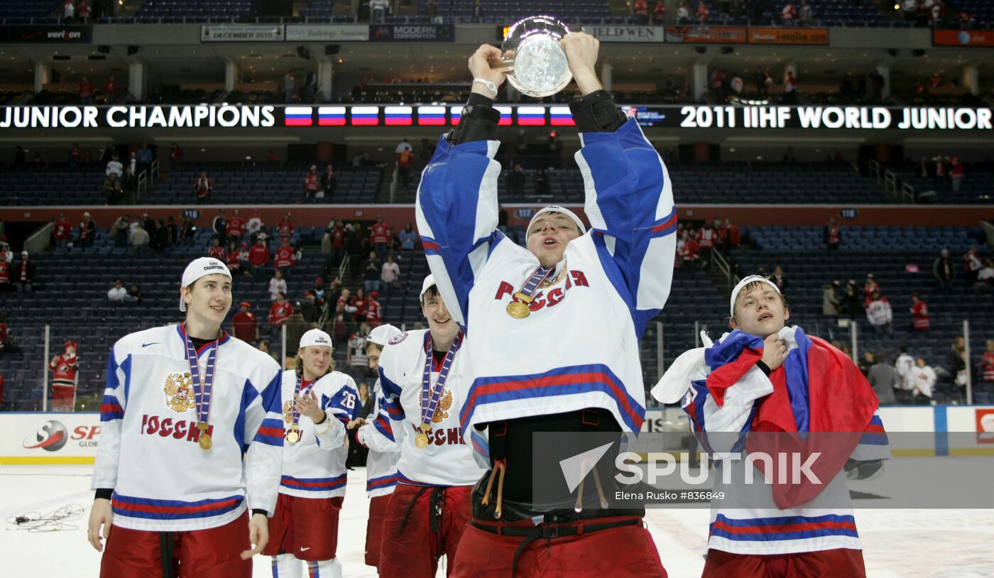 Russian junior ice hockey team wins 2011 World U20 Championship