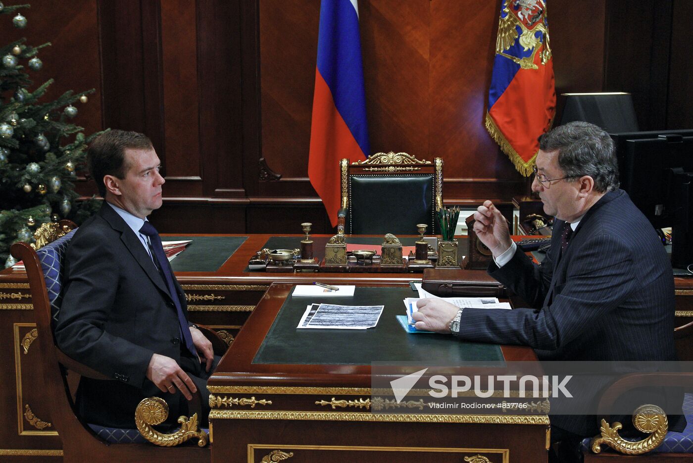 Dmitry Medvedev and Oleg Betin
